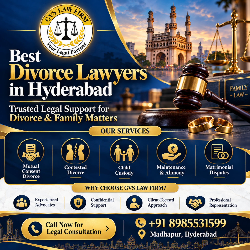 Best Divorce Lawyers in Hyderabad - GVS Law Firm Family Court Advocate