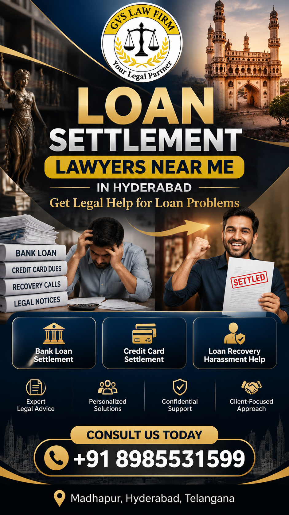 Best Loan Settlement Lawyers in Hyderabad | Bank Loan & Credit Card Settlement Advocate
