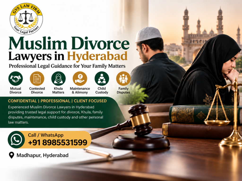 Muslim Divorce Lawyers in Hyderabad - GVS Law Firm Family Court Advocates
